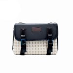 Fashionable Leather Camera Shoulder Bag (White)