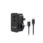 BUDI 12W Home Charger + Cable (UK Plug)