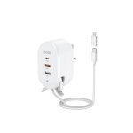 BUDI 32W Home Charger with USB, USB-C & Micro (UK Plug)
