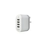 BUDI 4 USB Ports Home Charger (UK Plug)