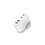 BUDI 40W DUAL USB & USB-C Wall Charger (UK Plug)