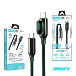 Ansty S-027 Fast Charging Cable 100W, DC, Digital Display, Data Cable, Length 1 Meter