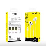 Budi Lightening Connector Earphones 1.2M With Remote Volume Controls