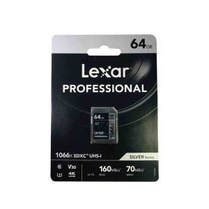 Lexar - Professional 64GB 1066x SDXC UHS-I Card 160Mb/s (SILVER Series)